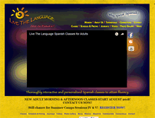 Tablet Screenshot of livethelanguage.org